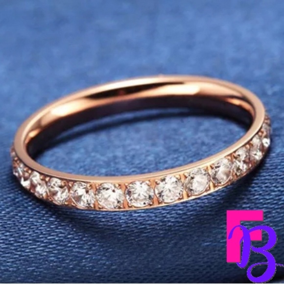 *NEW!* 3MM Rose, Yellow or White Gold Anniversary/Eternity Band - Picture 6 of 14